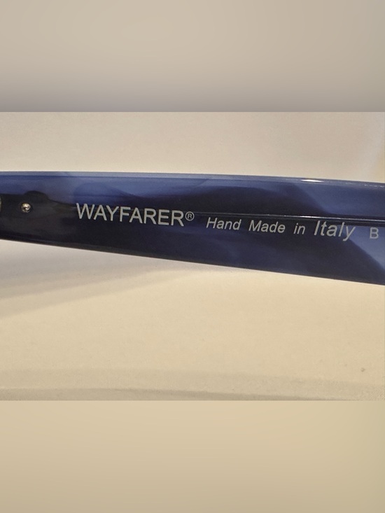 Ray-Ban RB2140 Wayfarer Navy Blue Marbled Frame Sunglasses NWT main image 11